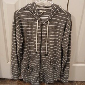 Maurices Full Zip-Up Hooded Sweater